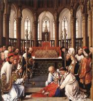 Weyden, Rogier van der - Exhumation of St Hubert